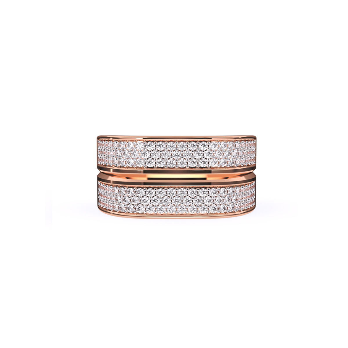 Round Lab Grown Diamond Men’s Ring
